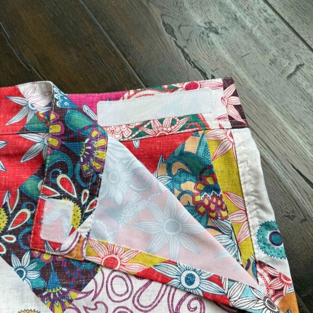 Rip Skirt Women Hawaii Patchwork Wrap Skirt Travel Summer Multicolor Size XL - Picture 4 of 9